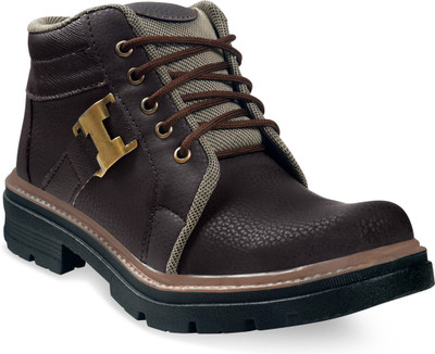 

ADYBird Stylish Terracotta Boots For Men(Brown