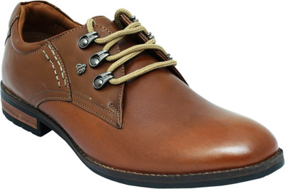 

Drunk Tree Tan Formal Leather Lace UP Formals For Men Lace Up For Men(Tan