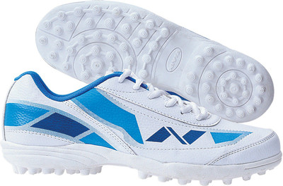 

Nivia HOOK-1 Cricket Shoes For Men(White, White blue