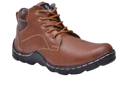 

Bxxy Men's Black Ankle Boots For Men(Tan