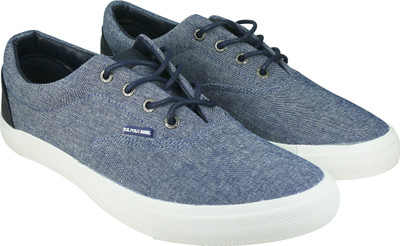 U.S. Polo Assn CANVAS LACE UP Canvas Shoes For Men(Blue