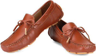

tZaro Tied Boat Shoes For Men(Tan)