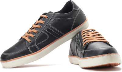 

Red Tape Men Genuine Leather Sneakers For Men(Orange, Navy), 4;blue