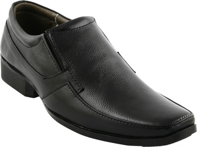 

Pureits Leathers Slip On Shoes For Men(Black