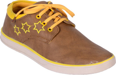 

JK Port Brown Synthetic Leather Casual Shoe Casuals For Men(Brown)