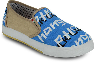 

Get Glamr Graffiti Tama Slip On Sneakers For Women(Blue, Brown