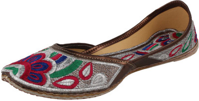 

Saashiwear Punjabi Women Jutis For Women(Tan), Copper