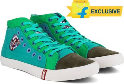 Lee Cooper Men Mid Ankle Canvas Sneakers
