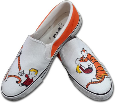 

F-Gali The Calvin N Hobbes Slip-on Shoes Canvas Shoes For Men(Multicolor