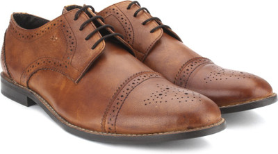 

Arrow Men Genuine Leather Lace Up Shoes For Men, Tan