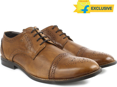

Arrow Men Genuine Leather Lace Up Shoes For Men, Tan