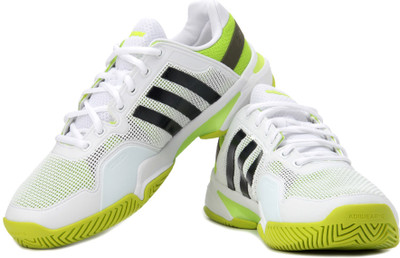

ADIDAS Adipower Barricade  Tennis Shoes For Men(Black, Green, White, Runwht;ngtsha;solsli