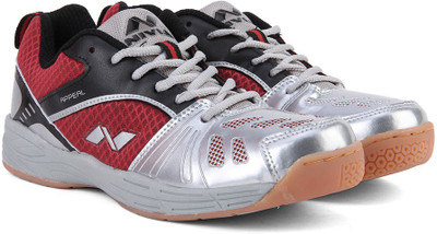 

Nivia Appeal Badminton Shoes For Men(Maroon, Silver
