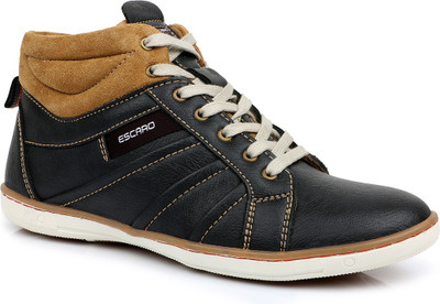

Escaro Men's Lace Up Casuals For Men(Black