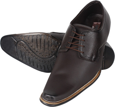 

Nexq Brown Lace Up Shoes For Men(Brown)