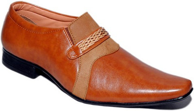 

Rocozo Party Pooper Slip On Shoes For Men(Tan