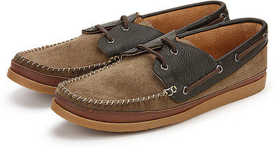

Arden Quoddy Whip Stitched Derby Casuals Shoes For Men(Green, Brown