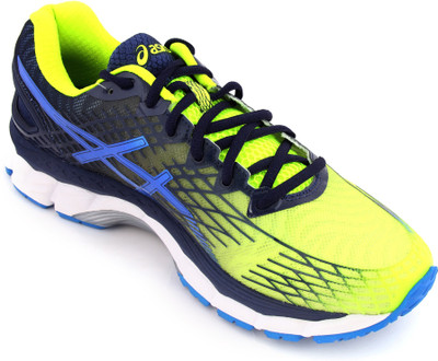 

Asics Gel-Nimbus 17 Men Running Shoes For Men(Yellow, Blue, Blue, Flash yellow/electric blue/indigo blue