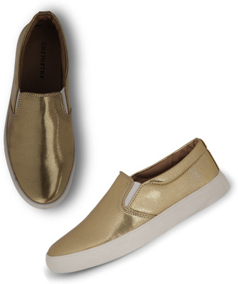 

Chemistry Metallic Slip On For Women(Gold