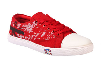 

JK Port Red Men New Canvas Shoes For Men(Multicolor