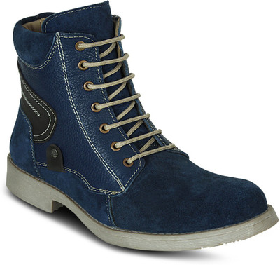 

Get Glamr DESIGNER LACE UPS Boots For Men(Blue
