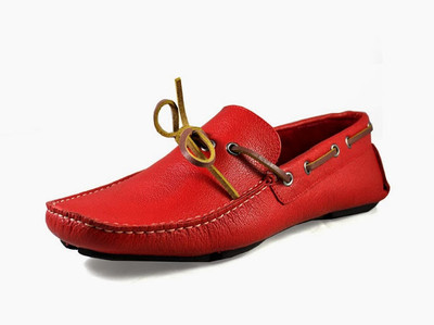 

Knotty Derby Riddle Loafer Driving Shoes For Men(Red