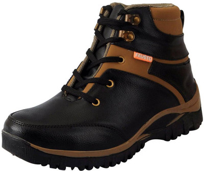 

FAUSTO High Ankle Boots For Men(Black