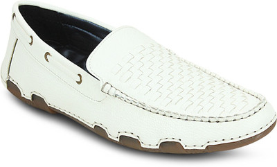 

Get Glamr Stylish Woven Loafers For Men(White