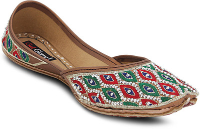 

Get Glamr Designer Mojaris For Women(Multicolor, Red