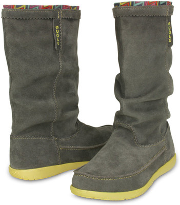 

Crocs Adela Suede Boot W Boots For Women(Grey
