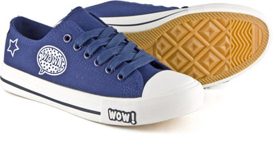 

DeVEE Ohh WOW! Navy Blue Canvas Shoes For Women(Navy, Blue