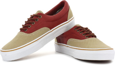 

Vans Sneakers For Men(Beige, Red, (leather quarter)