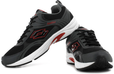 

Lotto Maiorca II Running Shoes For Men(Black, Grey), Black;red