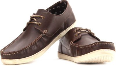 

Red Tape Men Genuine Leather Boat Shoes For Men(Brown)