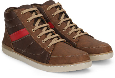 

Vulcan Knight Mid Ankle Sneakers For Men(Brown