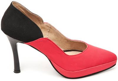 Marc Loire Marc Loire Women’s Solid Curvy Red Stilettos Bellies