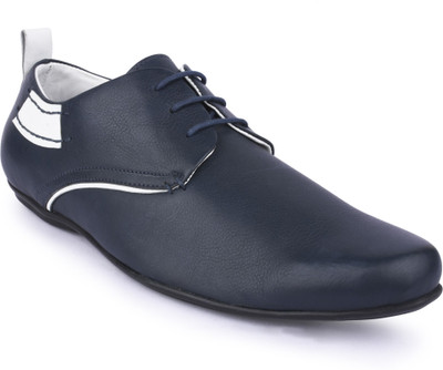 

Buckle Up MENS LEATHER SHOES BU020-2_BLUE-Size- Lace Up For Men(Blue