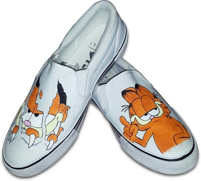 

F-Gali The Garfield Slip-on Shoes Canvas Shoes For Women(Multicolor