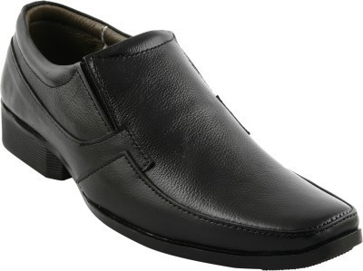 

Pureits Leathers Genuine Slip On Shoes For Men(Black