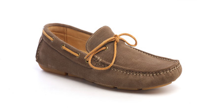 

Pavers England Genuine Leather Loafers For Men(Beige