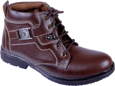 

Porcupine Laced Boots For Men(Brown