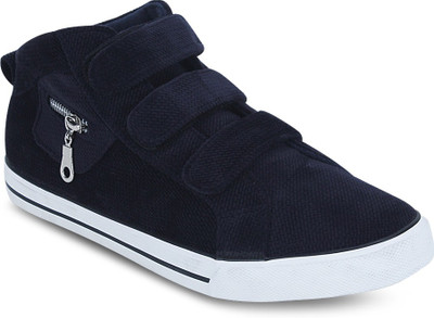 Get Glamr Velcro Canvas Shoes For Men(Blue)