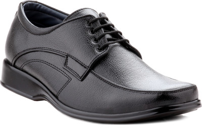 

Zebra Men's 100% Pure Synthetic Leather Black Derby Formal Lace Up For Men(Black