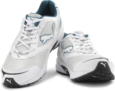 

Puma Aron DP Men Running Shoes For Men(Silver, White, Puma silver;white;blue coral