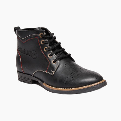 

Bacca Bucci Comfortable Black Ankle Boots For Men(Black
