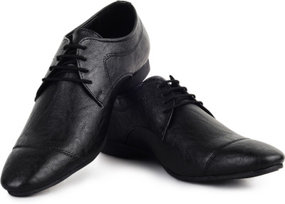 Buckle Up Chick Lace Up Shoes For Men(Black