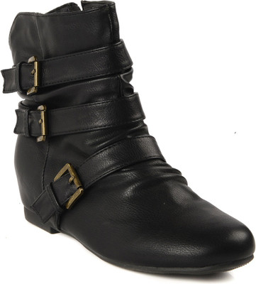 

Flat n Heels Boots For Women(Black)
