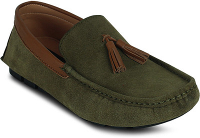 

Get Glamr DESIGNER SLIP ON Loafers For Men(Green