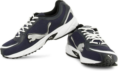 

Puma Carlos Running Shoes For Men(Silver, White, Navy), Navy blue puma silver white
