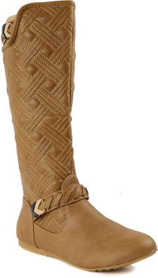 Flat n Heels Boots For Women(Brown)